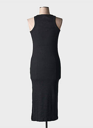 Robe mi-longue sans manche sans manche noir TIFFOSI femme
