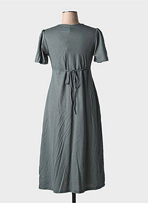 Robe mi-longue manches courtes manches courtes vert TIFFOSI femme