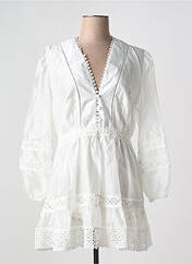 Robe courte blanc GOLDEN LIVE pour femme seconde vue