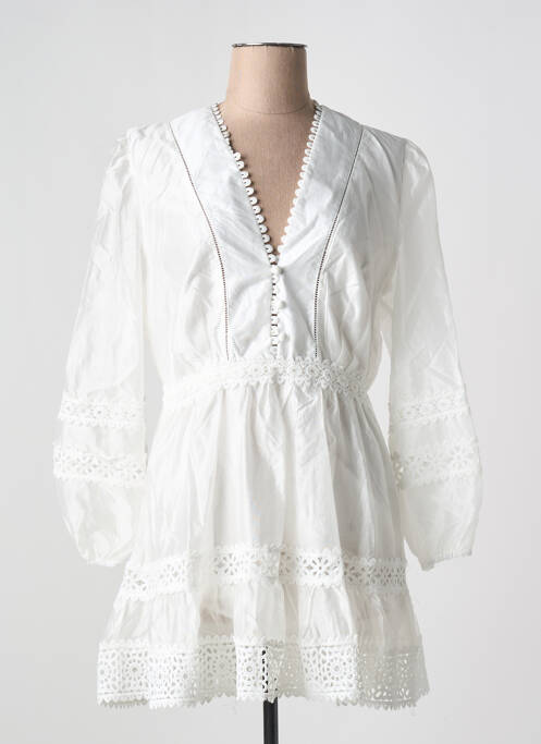 Robe courte blanc GOLDEN LIVE pour femme