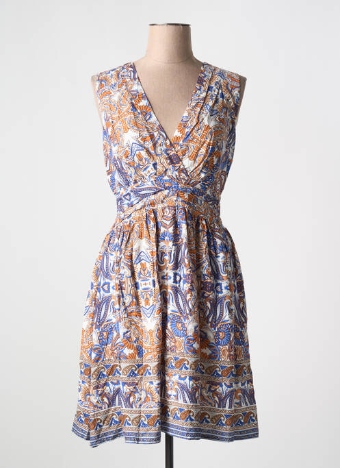 Robe mi-longue bleu HF WOMAN COLLECTION pour femme