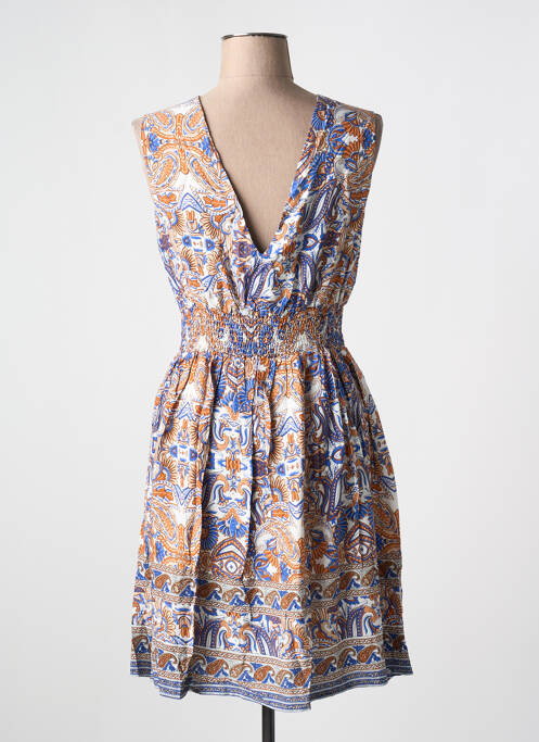 Robe mi-longue bleu HF WOMAN COLLECTION pour femme