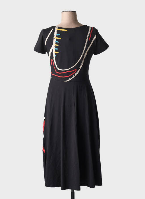 Robe mi-longue noir DESIGUAL pour femme