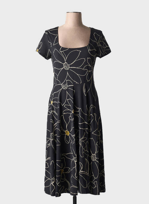 Robe mi-longue noir DESIGUAL pour femme