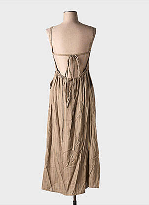 Ensemble robe tissage crêpe marron GARCONNE femme