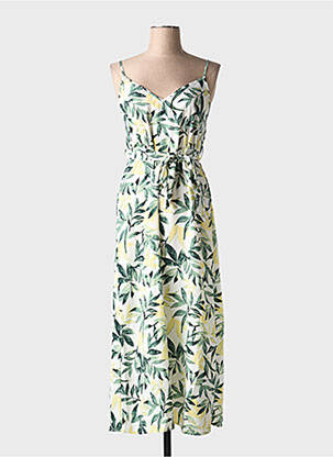 Robe longue manches bretelles ajustables fines bretelles vert TIFFOSI femme