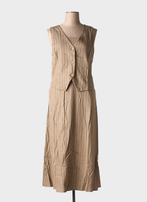 Ensemble robe marron GARCONNE femme