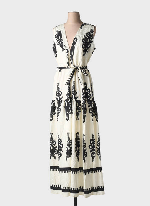 Robe longue beige HF WOMAN COLLECTION pour femme