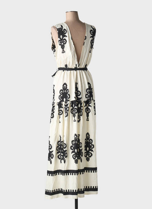 Robe longue beige HF WOMAN COLLECTION pour femme