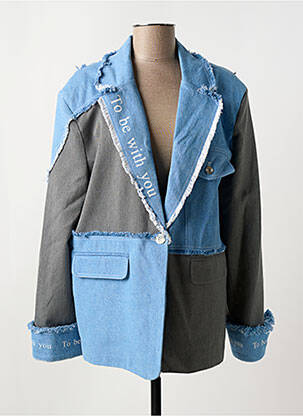 Blazer poches bleu MAXMILA femme