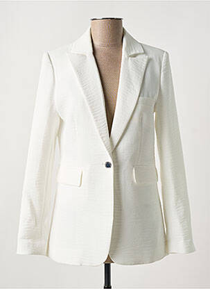 Blazer poches blanc MORGAN femme