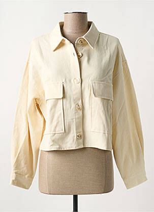 Veste casual coupe droite beige MAJOLICA femme