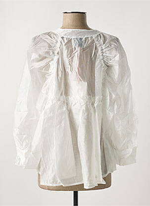 Chemisier coupe fluide manches longues blanc GARCONNE femme