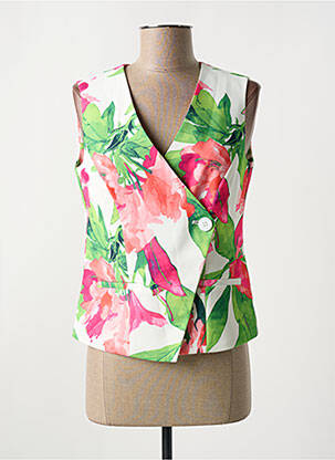 Gilet sans manche doublure vert HIPPOCAMPE femme