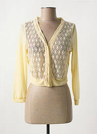 Gilet manches longues coupe cintrée beige CHOKLATE femme