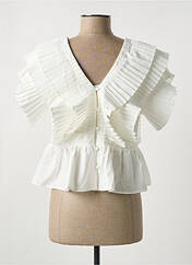 Top blanc GOLDEN LIVE pour femme seconde vue