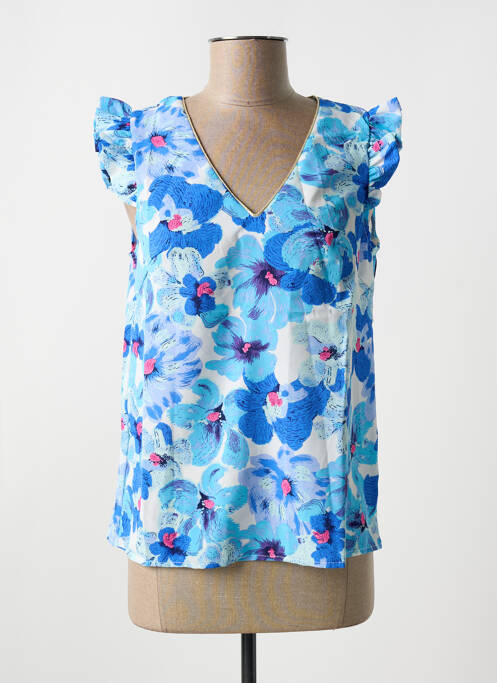 Blouse bleu EMMA ELLA pour femme