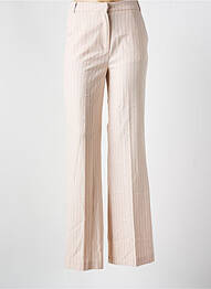 Pantalon droit stretch taille normale beige MORGAN femme