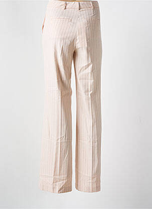 Pantalon droit stretch taille normale beige MORGAN femme