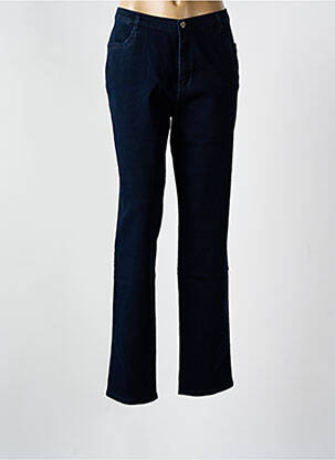 Jeans coupe droite stretch taille normale bleu I.QUING femme
