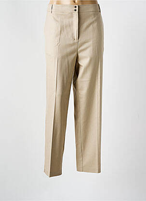Pantalon droit stretch taille normale beige MORGAN femme