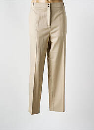 Pantalon droit stretch taille normale beige MORGAN femme