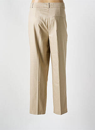 Pantalon droit stretch taille normale beige MORGAN femme