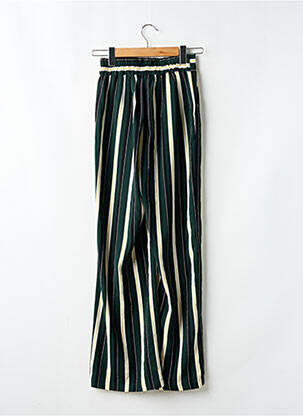 Pantalon large tissage popeline taille normale vert TIFFOSI femme