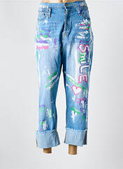 Jeans coupe droite bleu S.WOMAN pour femme seconde vue