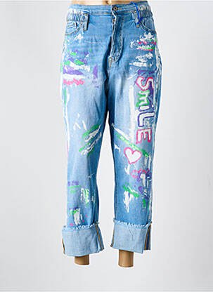 Jeans coupe droite bleu S.WOMAN pour femme