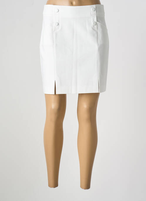 Jupe courte blanc MORGAN pour femme