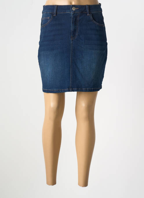 Jupe courte bleu MORGAN pour femme