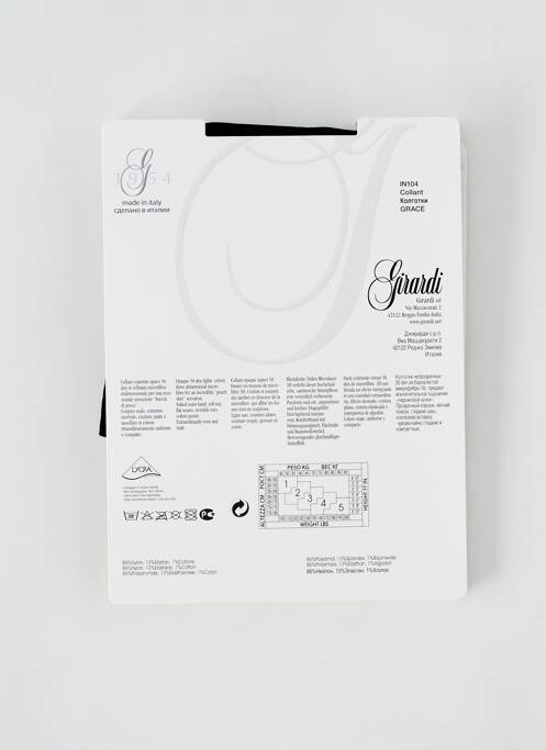 Collants noir GIRARDI pour femme