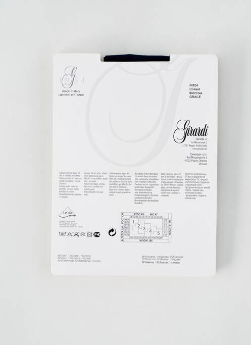 Collants bleu GIRARDI pour femme