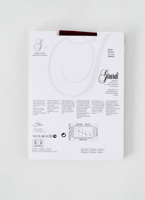 Collants violet GIRARDI pour femme