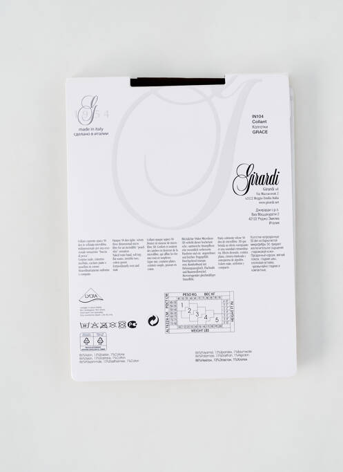 Collants marron GIRARDI pour femme