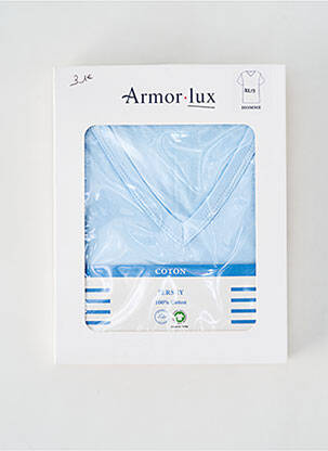 T-shirt coupe cintrée manches courtes bleu ARMOR LUX homme