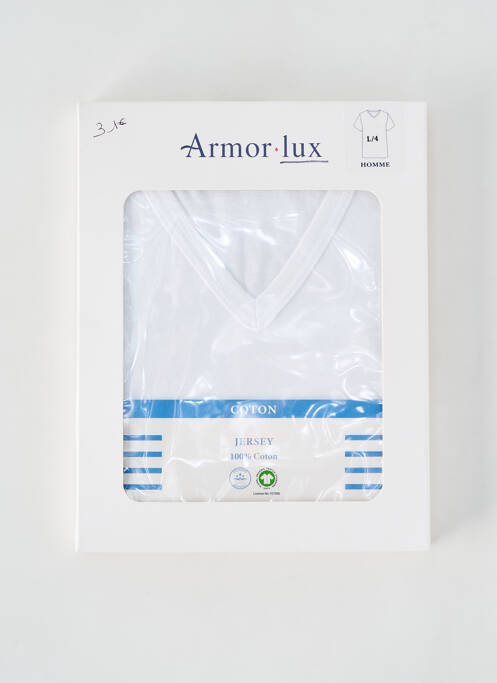 T-shirt blanc ARMOR LUX pour homme