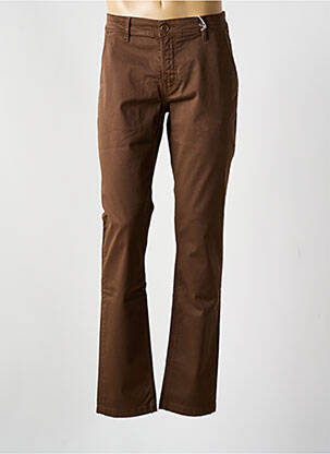 Pantalon chino tissage popeline taille normale marron LEE COOPER homme