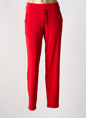 Pantalon droit stretch taille normale rouge BARBARA LEBEK femme