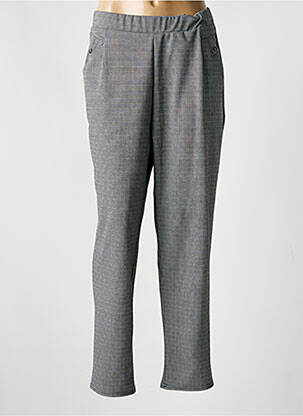 Pantalon droit stretch taille normale noir ATLANTA femme