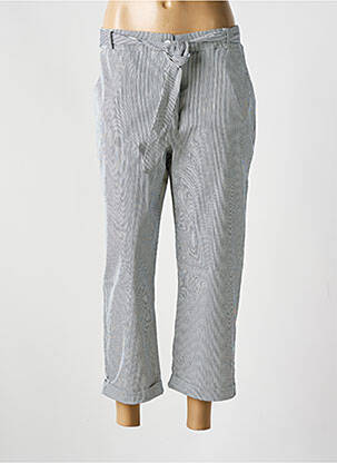 Pantalon 7/8 stretch taille normale bleu LAGON BLEU femme