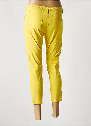 Pantacourt stretch taille normale jaune S.QUISE femme