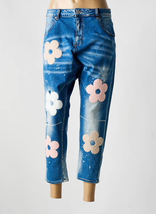 Jeans coupe slim bleu CARLA GIANNINI pour femme