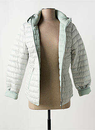 Doudoune poches a capuche vert BARBARA LEBEK femme