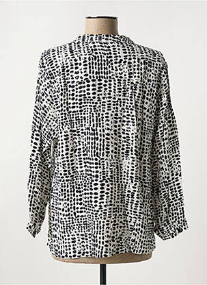 Blouse imprimé fantaisie manches longues noir MICHA femme