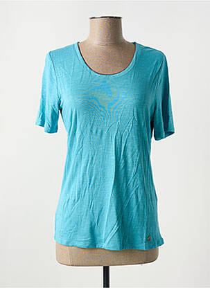 Top manches courtes manches courtes bleu BARBARA LEBEK femme