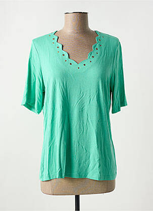 Top manches courtes manches courtes vert MICHA femme