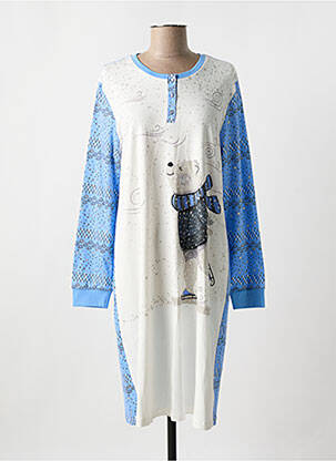 Chemise de nuit bleu SENORETTA pour femme