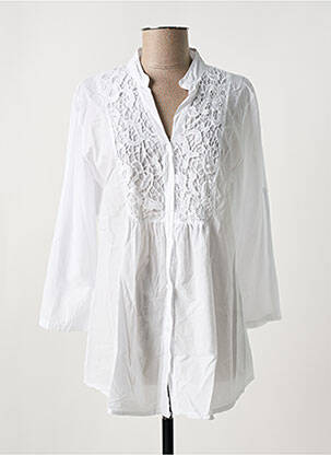 Chemisier blanc LAGON BLEU pour femme